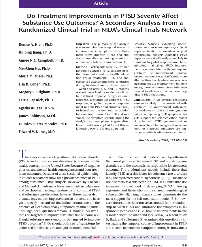 EMDR Evidence